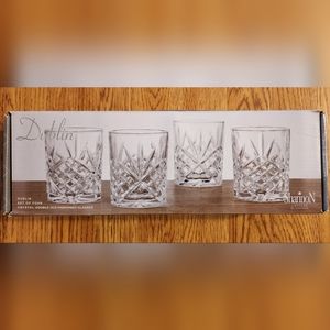 Dublin Lead Crystal Old Fashioned 8oz Glasses